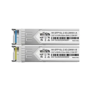 Ethernet kytkintarvike Wi-Tek SFP moduuli - ETHERNET KYTKINTARVIKE WI-TEK SFP-PARI 20KM LC-S SM 2.5G IND