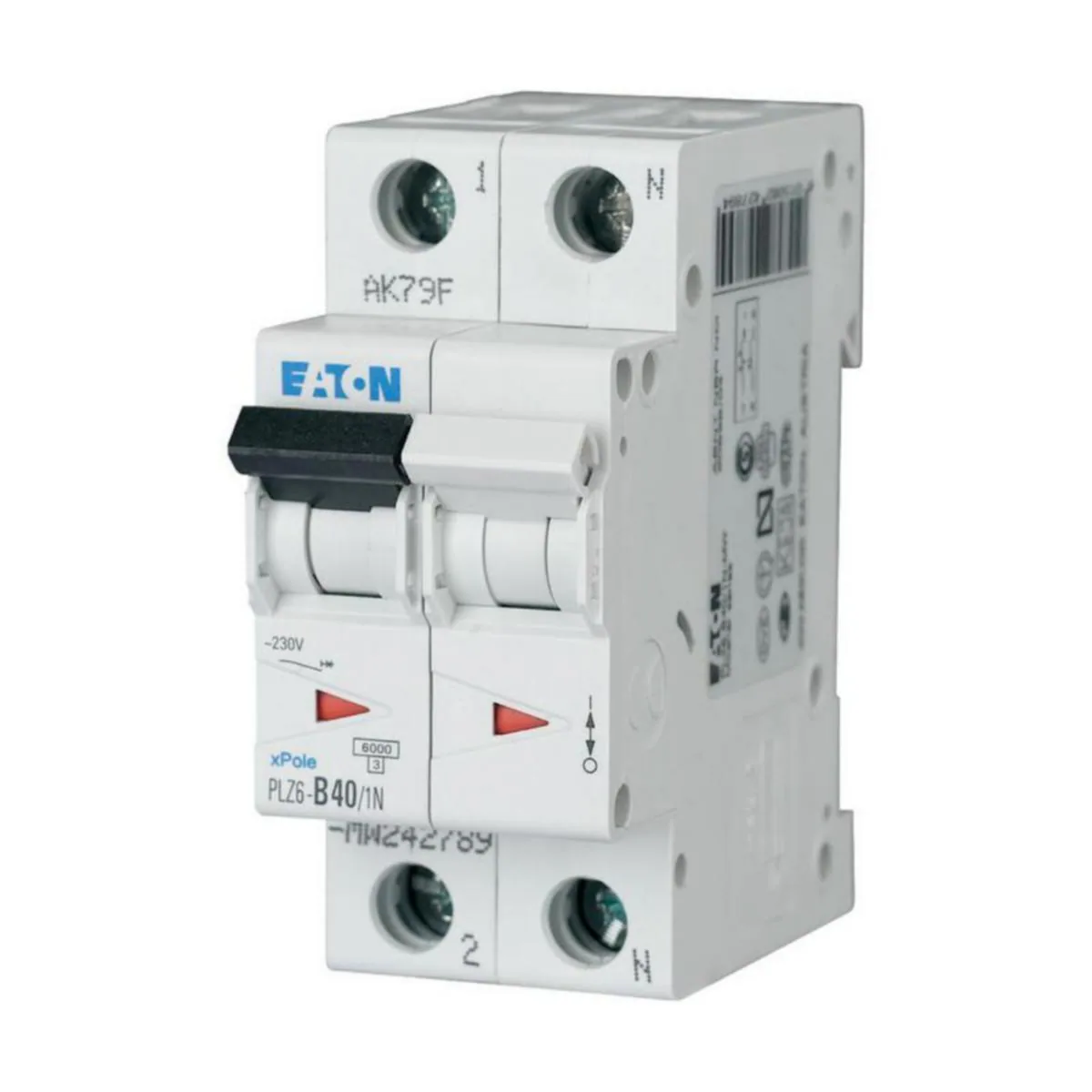 Johdonsuojakatkaisija Eaton Xpole PLZ6-D40/1N-MW