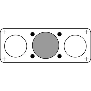 Läpivientilaippa Schneider Electric Universal Enclosures FL21 multilaippa - LÄPIVIENTILAIPPA UNIVERSAL ENC FL21 MULTILAIPPA 7 AUKKOA