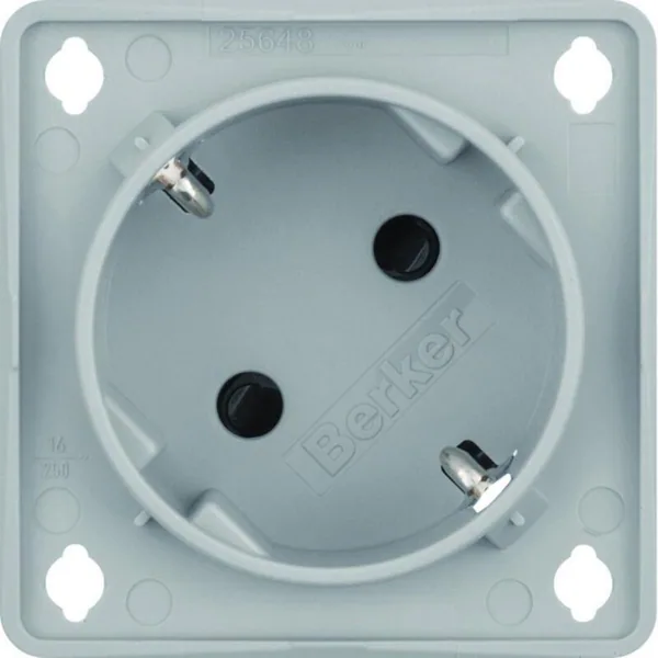 Pistorasia Hager Integro Flow 1S/16A/250V 1.8mm UKJ gray