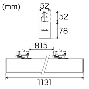 Yleisvalaisin Hide-a-lite Actor G2 Track - YLEISVALAISIN ACTOR G2 TRACK MP 3020LM 26W 3/4K WH DA2 CLO