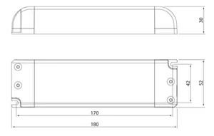 Muuntaja Airam - ELEKTRONINEN LIITÄNTÄLAITE IP20 TASAJÄNNITELÄHDE 24V 60W