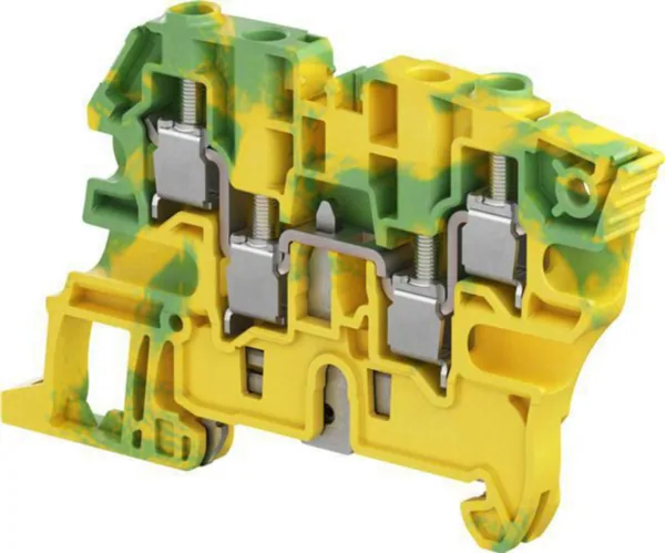 Maadoitusliitin TE / ABB Entrelec -liittimet VIHREÄ/KELT., LEV:6MM, JOHTO:6