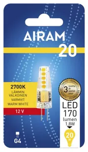 Pienoislamppu Airam Led PO - PIENOISLAMPPU AIRAM LED PO 827 160lm G4 12V