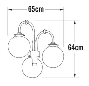 Pihapiirivalaisin Konstsmide Arcturus - PIHAPIIRIVALAISIN KONSTSMIDE ARCTURUS 553-252 IP23 E27 VA