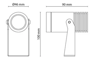 Pihapiirivalaisin SG Intro Mini - PIHAPIIRIVALAISIN SG INTRO MINI 600LM 3K 15 AST