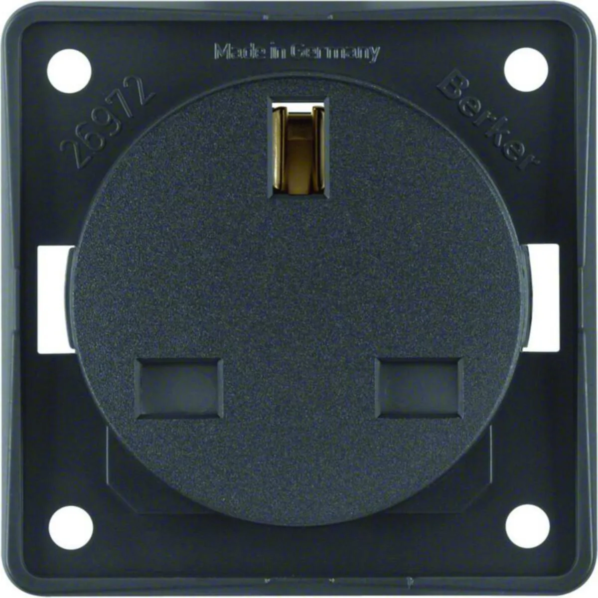 Pistorasia Hager Integro Flow 1BS/16A/250VAC UKR ANT – antrasiitti