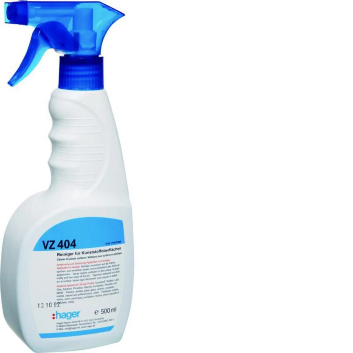 Puhdistusspray Hager Volta - RYHMÄKESKUSTARVIKE VOLTA VZ404 SPRAY KOT. MUOVIOS.