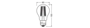 Vakiolamppu Ledvance Superior Classic Energy Efficiency - VAKIOLAMPPU SUPERIOR CLASSIC CLA 7W/840 1521LM E27 D CL ELA