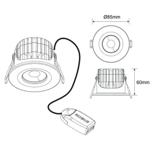 Alasvalo Robus Ultimum - ALASVALO ROBUS IP65 7W 830-860 DIM 520-610LM
