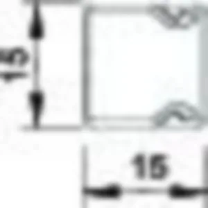 Asennuskanava+kansi OBO LFS WDK pohjarei’ityksellä - ASENNUSKANAVA LFS WDK15015BR, 15X15X2000 PVC RUS