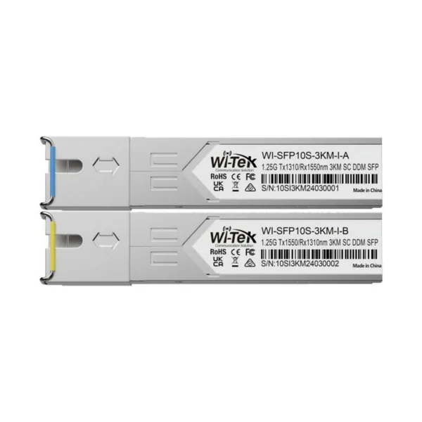 Ethernet kytkintarvike Wi-Tek SFP-PARI 3KM SC-S SM 1G IND.