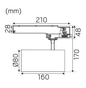 Kohdevalaisin Hide-a-lite Vision Track TW RGB - KOHDEVALAISIN VISION TRACK IP20 2200LM 20° TW RGB BL