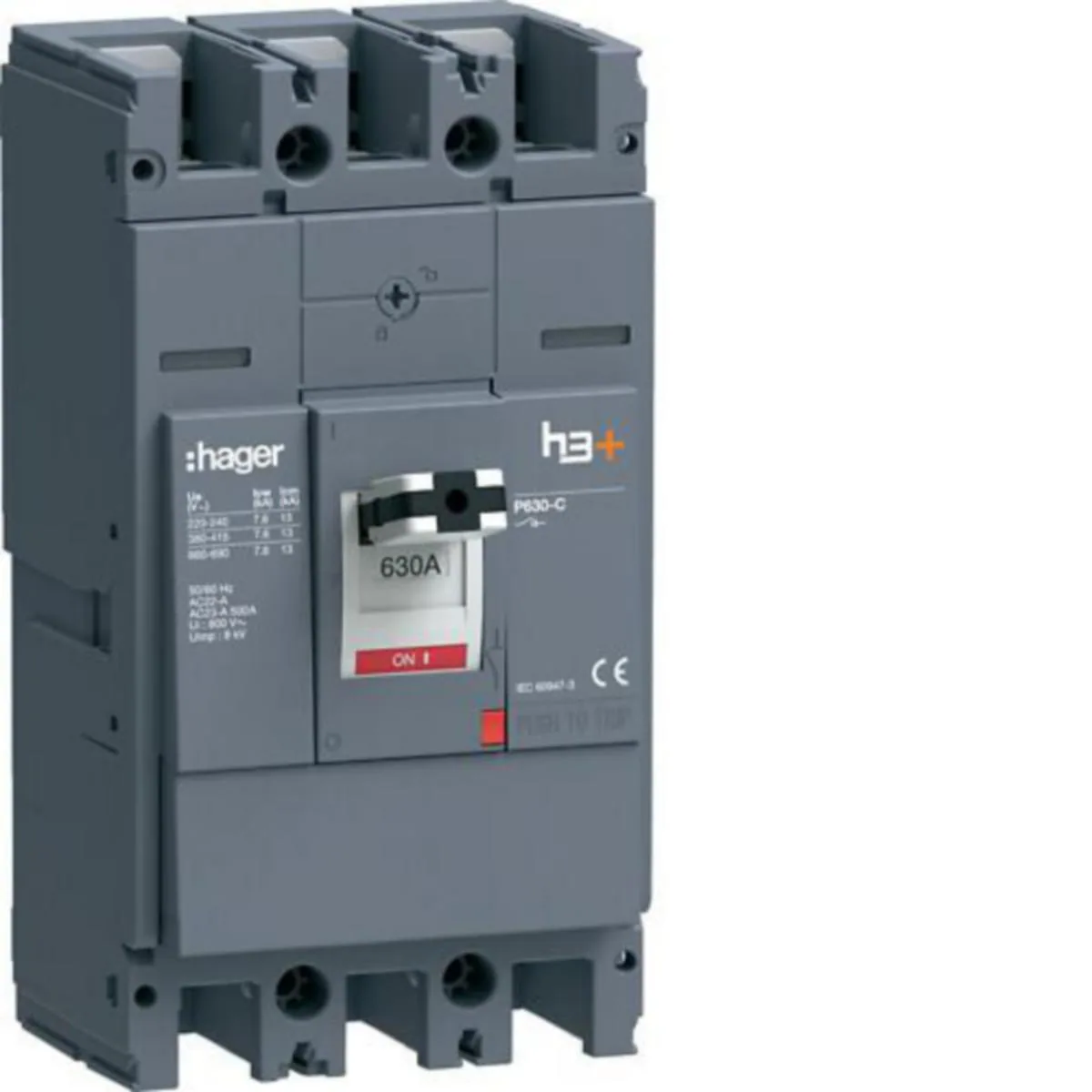 Kuormankytkin Hager h3+ 3P P630 3N 630A