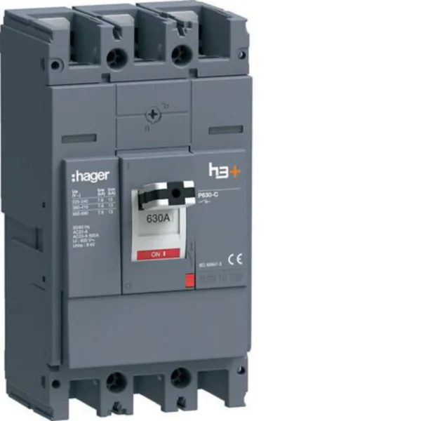 Kuormankytkin Hager h3+ 3P P630 3N 630A