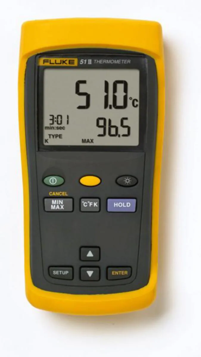 Lämpömittari Fluke-51-2 - LÄMPÖMITTARI TEMP FLUKE-51-2 5 0Hz DIGI 1-KANAVA