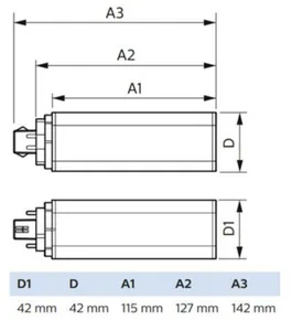 LED-pistokantalamppu Philips CorePro - LED-PISTOKANTALAMPPU COREPRO GX24Q-3 840 9W PLT 4P HF/230V