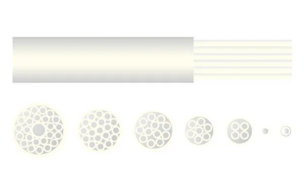 Mikrokanavanippu Hexatronic sisäkäyttöön 12X5/3,5MM