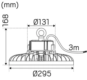 Syväsäteilijä Hide-a-lite Highlite - SYVÄSÄTEILIJÄ HIGHLITE IP65 15800LM 100W 840 90°
