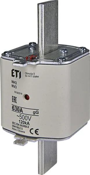 Kahvasulake ETI GG 3, NV 3 GG 630A 500V