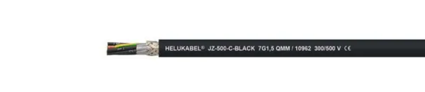 Ohjauskaapeli Helukabel JZ-500-C musta 3G1,5 10959