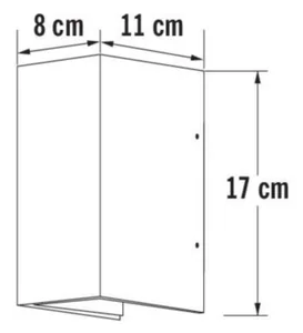 Seinävalaisin ulko Konstsmide Cremona - SEINÄVALAISIN ULKO KONSTSMIDE 7940-370 CREMONA LED 2X3W ANTR