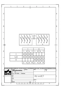 Vaihtokytkin Katko LoadSafe KU 16-40A - VAIHTOKYTKIN KU16-40A 4X40A 400V 22KW CT