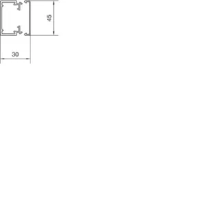 Asennuskanava Hager Tehalit.LF harmaa - ASENNUSKANAVA TEHALIT.LF LF300450 PVC 30x45x2000 HAR