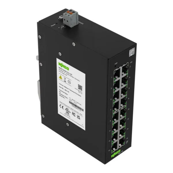 Ethernet kytkin Wago 16-PORTTINEN 10/100 BASE-TX