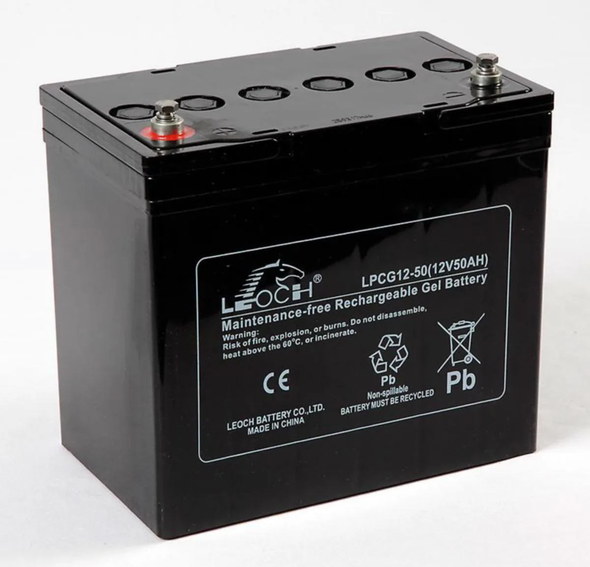 Geeliakut sähköpyörätuoleihin/mopoihin Leoch LPCG12-50 GEELIAKKU T6+A