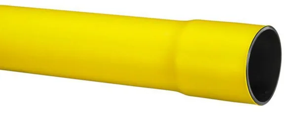 Kaapelinsuojaputki Uponor muhvilla sileä SRS SN16 50/43 KELTAINEN 6M PEHD
