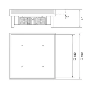 Lattiarasia Hager Electraplan.VE-EE Q06 RST - LATTIARASIA ELECTRAPLAN.VE-EE Q06 RST 200X200 UMPI 15MM 20KN
