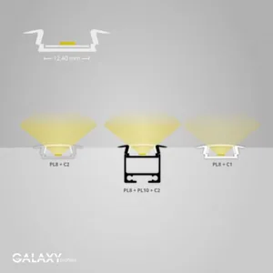Valoprofiili/-nauha Galaxy Profiles PL - LED-PROFIILI GALAXY PL8 LED UPPOAS. PROF. 2M ELOKS