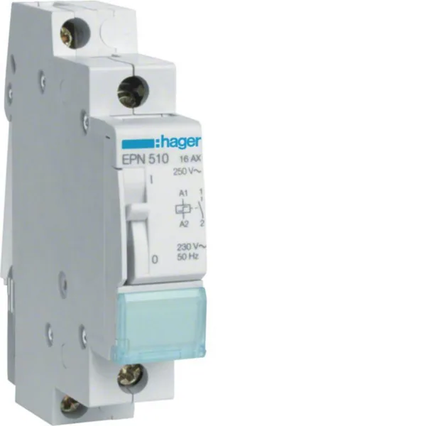 Sysäysrele Hager EPN510 1S 230VAC/110VDC