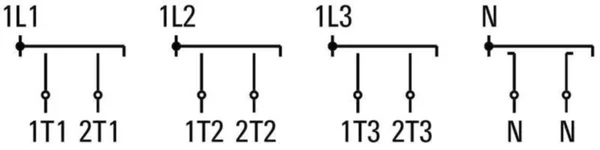 Verkonvaihtokytkin KRAUS&NAIM. KG64B.T903.KL70 63A 1-0-2 3-NA