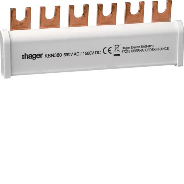 Virtakisko Hager KBN380 3N 35MM2 SUOJ. SPA180