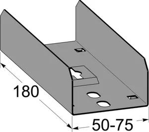 Jatkokappale MP-Bolagen MP-3.. levyhylly - JATKOKAPPALE MP-BOLAGEN MP-314S 75mm.LEVYHYLLY JA VRK