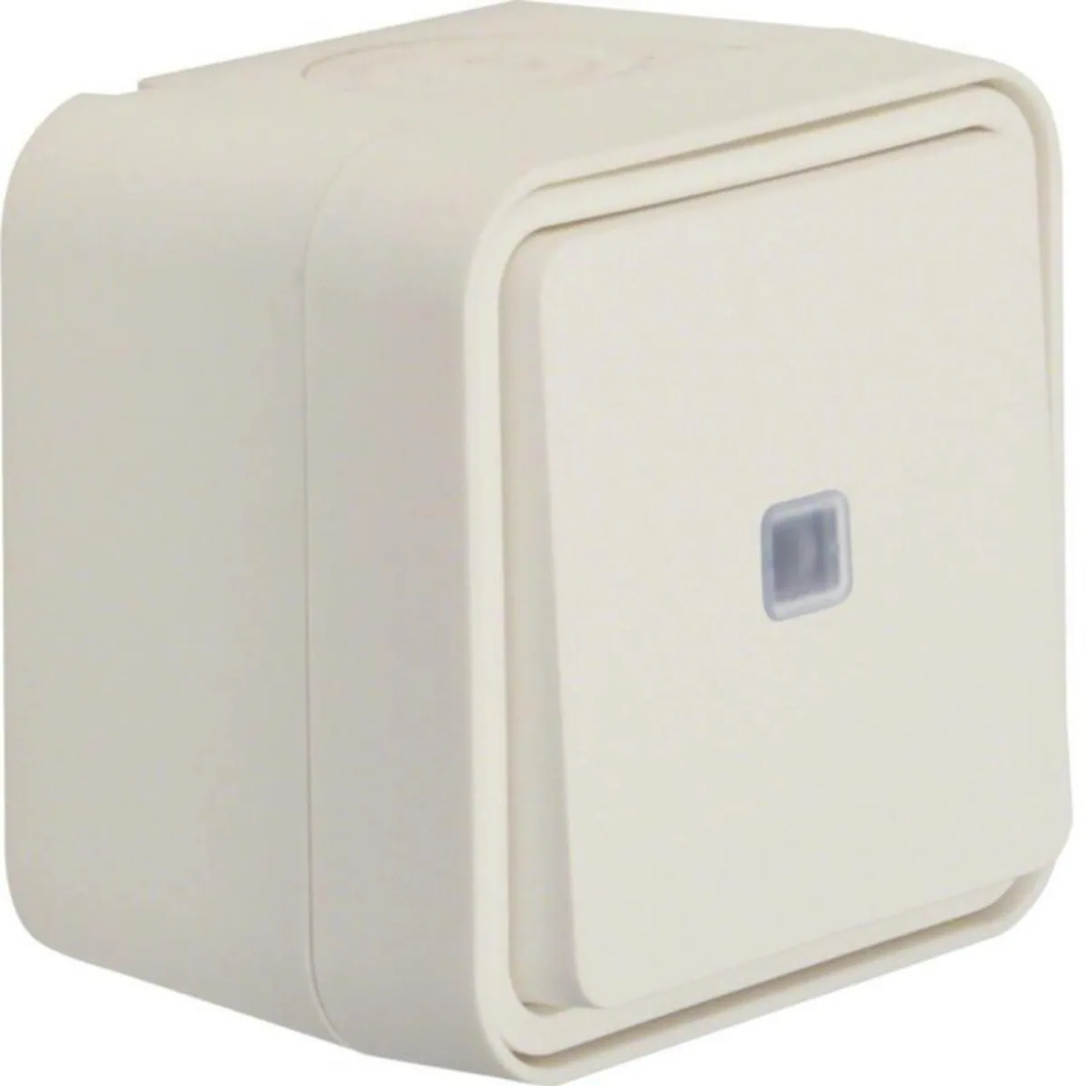 Kytkin Hager W.1 pinta 6, merkkivalolla - KYTKIN W.1 6/10A/250V/IP55 LI PPJ VAL