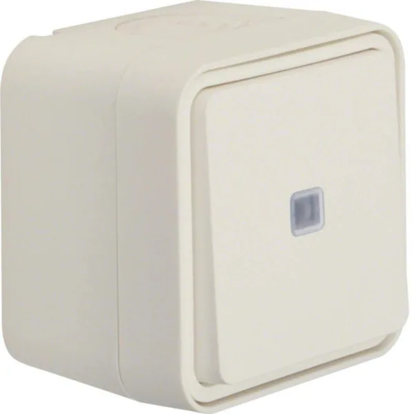 Kytkin Hager W.1 pinta 6, merkkivalolla 6/10A/250V/IP55 LI PPJ VAL