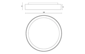 Pinta-/ripustusvalaisin SG Disc - PINTA-/RIPUSTUSVALAISIN DISC DISC 290 TW DA8 VA