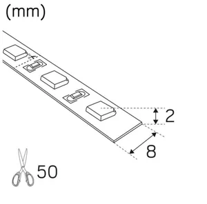 Valoprofiili/-nauha Hide-a-lite LEDstrip RX - VALOPROFIILI/NAUHA HIDE-A-LITE LEDSTRIP RX HDI IP20 24V 3K /M