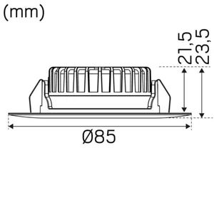 Alasvalo Hide-a-lite 1218 12V - ALASVALO HIDE A LITE IP44 12V 350lm 4,7W 2700K WH