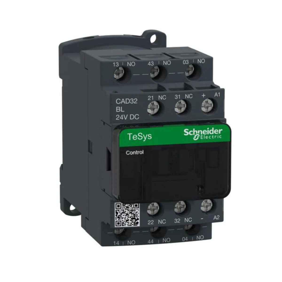 Apukontaktori Schneider Electric TeSys CAD... K, D, SK -sarja CAD32BL, 3S+2A, 24V DC, 2,4W