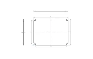 Asennuslevy Fibox MP Arca - ASENNUSLEVY ARCA MPX ARCA 5040