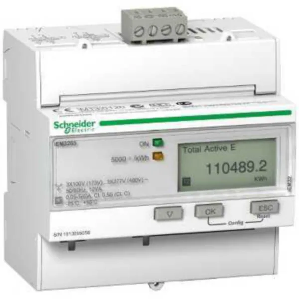 Energiamittari DIN Schneider Electric Acti 9 IEM3265 3V X/5A LK0,5