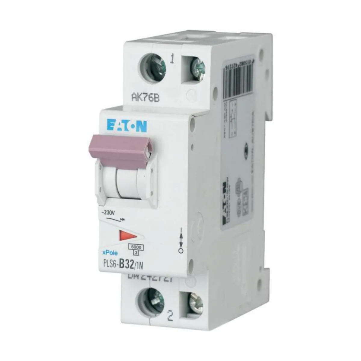 Johdonsuojakatkaisija Eaton Xpole PLS6-B32/1N-MW