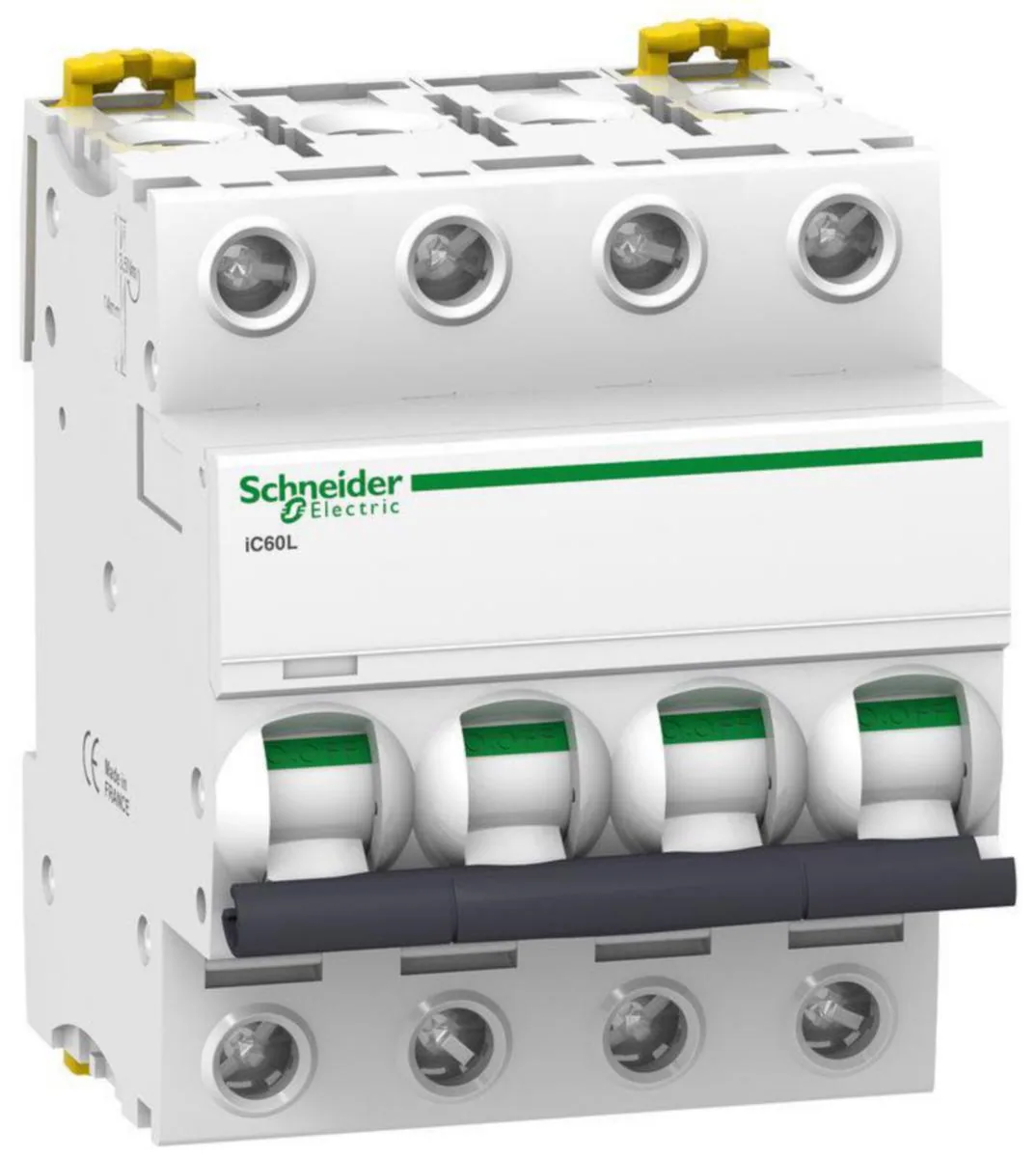 Johdonsuojakatkaisija Schneider Electric Acti 9 C-käyrä 4-nap 25kA IC60L 4P C25A