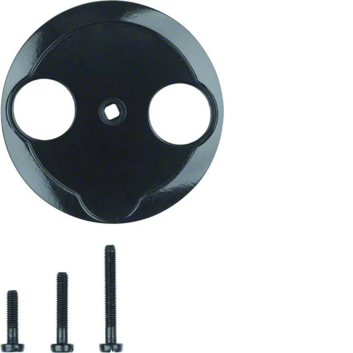 Keskiölevy Hager 1930, TV+R 450210/451515 black – musta