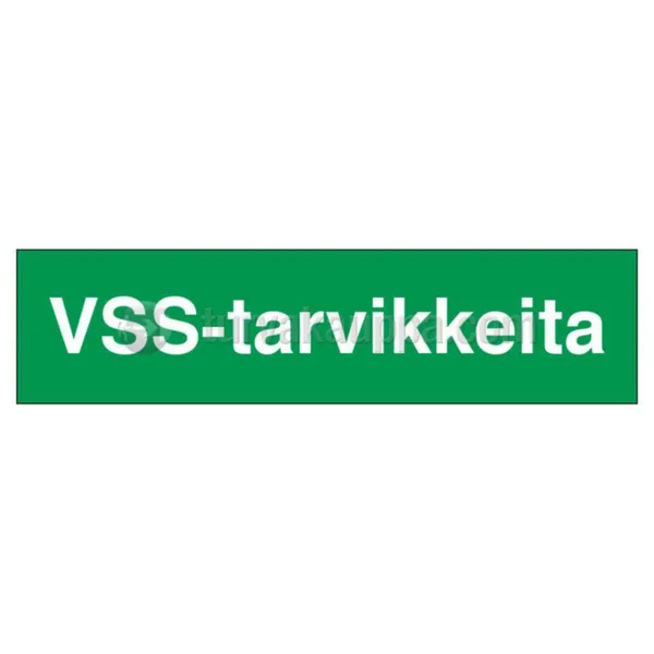 Merkintäkilpi ST muovia VSS VSS-TARVIKKEITA 400x100mm MU
