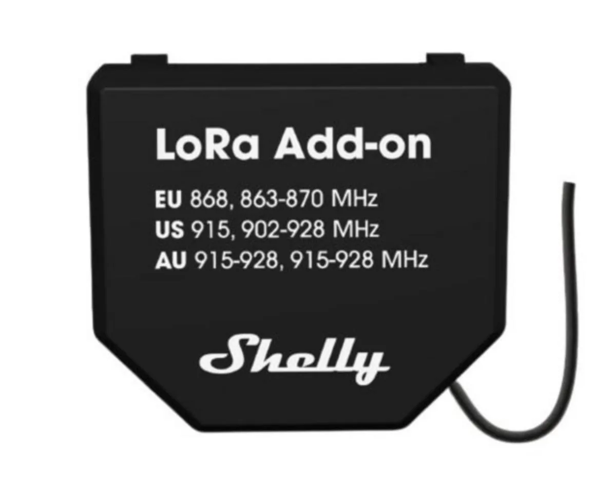 Väyläliityntäyksikkö Shelly LoRa Add-on - VÄYLÄLIITYNTÄYKSIKKÖ SHELLY LORA ADD-ON 2-PAKKAUS